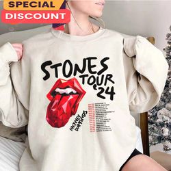 Rolling Stones Tour T Shirt Hackney Diamonds 202, Gift For Fan, Music Tour Shirt