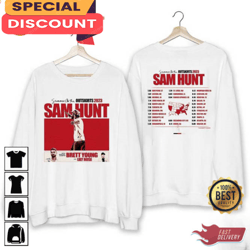 Sam Hunt Summer On The Outskirts 2023 Tour Brett Young Shirt, Gift For Fan, Music Tour Shirt