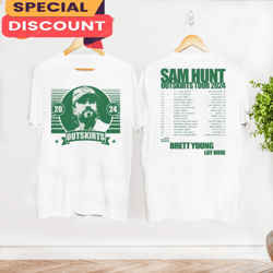 Sam Hunt Tee Shirt Outskirts Tour 202, Gift For Fan, Music Tour Shirt