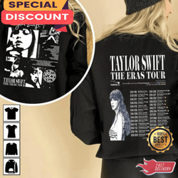 Taylor The Eras Tour 2side Sweatshirt Taylor New Album Midnight Printed Shirt, Gift For Fan, Music Tour Shirt