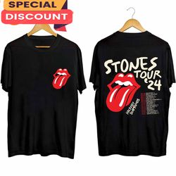 Vintage Rolling Stones Shirt 2024 Tour, Gift For Fan, Music Tour Shirt