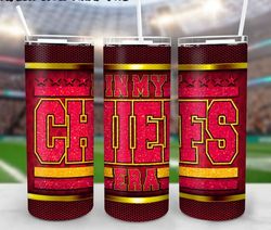 In My Chiefs American Football Skinny Tumbler, Football Tumbler, Gift For Him, Super Bowl Fan