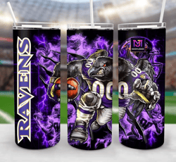 Baltimore Ravens American Football Skinny Tumbler, Football Tumbler, Gift For Him, Super Bowl Fan