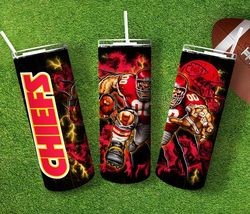 Chiefs American Football Skinny Tumbler, Football Tumbler, Gift For Him, Super Bowl Fan