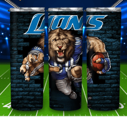 Detroit Lions American Football Skinny Tumbler, Football Tumbler, Gift For Him, Super Bowl Fan