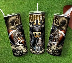Saints American Football Skinny Tumbler, Football Mascot Tumbler, Gift For Super Bowl Fan
