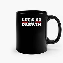Lets Go Darwin Star Ceramic Mugs, Funny Mug, Gift for Him, Gift for Mom, Best Friend gift