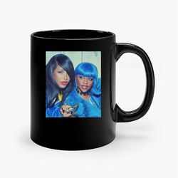Lil Kim And Aaliyah Ceramic Mugs, Funny Mug, Gift for Him, Gift for Mom, Best Friend gift