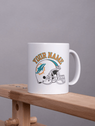 miami football coffee mug, dolphins, mug, custom mug, miami football lovers, gift for him