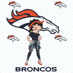 Betty Boop Denver Broncos Svg, Sport Svg, Denver Broncos Football Team Svg