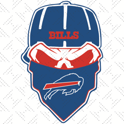 Buffalo Bills Ninja Face Svg, Sport Svg, Buffalo Bills Svg