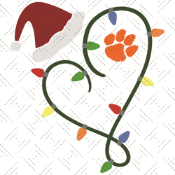 Christmas And Clemson Tigers Logo Svg, Sport Svg, Christmas Svg