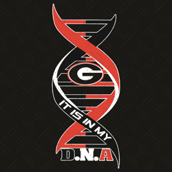 Georgia Bulldogs It Is My DNA Svg, Sport Svg, DNA Svg