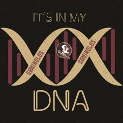 My Florida State Seminoles DNA Svg, Sport Svg, DNA Svg