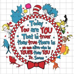 distressed checked today you are png, be kind png, cat in the hat design