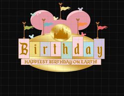 Happiest Birthday On Earth Png, Birthday Boy Png, Family Matching Birthday Png
