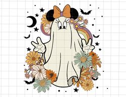 Retro Floral Halloween Png, Trick Or Treat, Boo Png