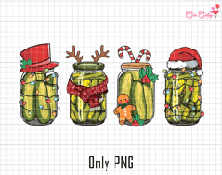 Retro Canned Pickles Christmas Light PNG, Homemade Pickle Jar Png, Pickle Lover PNG
