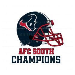 AFC South CHampions Houston Texans Helmet SVG, Trending Digital File