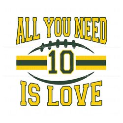 All You Need Is Love Green Bay SVG, Trending Digital File