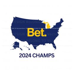 Bet Michigan 2024 Champs SVG, Trending Digital File