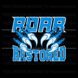 Detroit Lions Roar Restored SVG, Trending Digital File