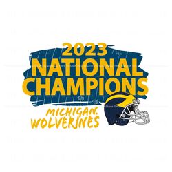 Helmet 2023 National Champions Michigan Wolverines SVG, Trending Digital File