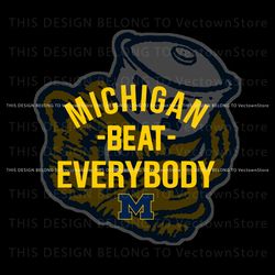 Michigan Beat Everybody Logo SVG, Trending Digital File