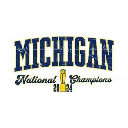 Michigan National Champions 2024 Football SVG, Trending Digital File