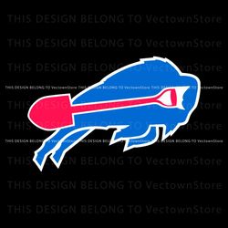 Retro Buffalo Bills Shovel Logo SVG, Trending Digital File