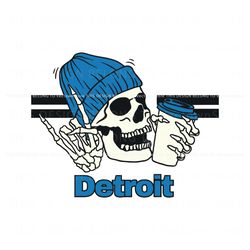 Skeleton Detroit Lions Football SVG, Trending Digital File