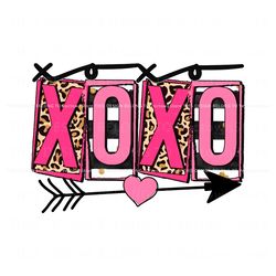 Valentines Day Xoxo Heart PNG, Trending Digital File