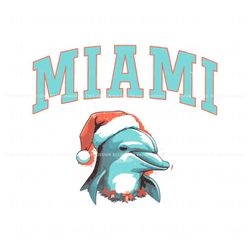 Christmas Miami Dolphins Svg Cricut Digital Download, Trending Digital File