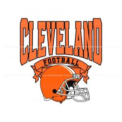 Cleveland Football Helmet NFL Team SVG, Trending Digital File