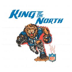 Detroit Lions King Of The North SVG, Trending Digital File