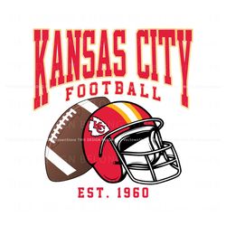 Kansas City Chiefs Football Helmet Svg Digital Download, Trending Digital File