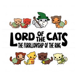 Lord Of The Cats The Furrlowship Of The Ring SVG, Trending Digital File