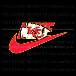 Nike Logo Kansas City Chiefs SVG Digital Download, Trending Digital File