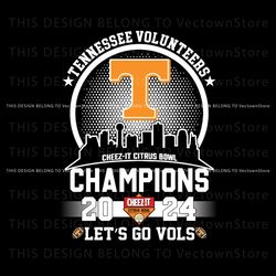 Tennessee Vols Cheez It Citrus Bowl Champions SVG, Trending Digital File