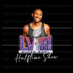 Usher Super Bowl Halftime Show PNG, Trending Digital File