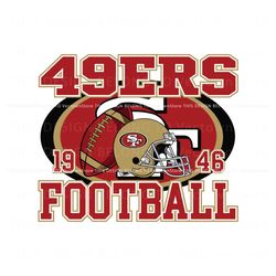 Vintage 49ers Football Helmet SVG Digital Download, Trending Digital File