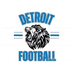 Vintage Detroit Football NFL Team SVG, Trending Digital File