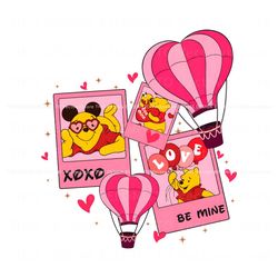Winnie the Pooh Xoxo Be Mine PNG, Trending Digital File