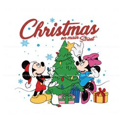 Christmas On Main Street Disney Mouse SVG, Trending Design File