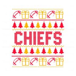 Retro Christmas Kansas City Chiefs SVG, Trending Design File
