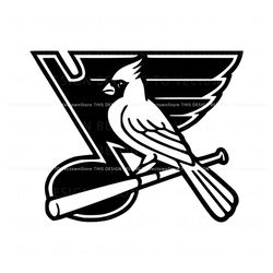 St Louis Blues Cardinals Baseball Hockey SVG, Trending Design File