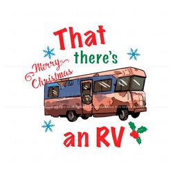 That Theres An RV Merry Christmas SVG, Trending Design File