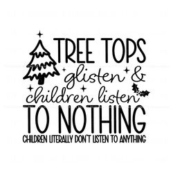 Tree Tops Glisten And Children Listen To Nothing SVG, Trending Design File