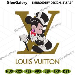 Mickey Luxurious LV Embroidery Design File