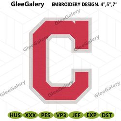 Cleveland Guardians logo MLB Embroidery Design